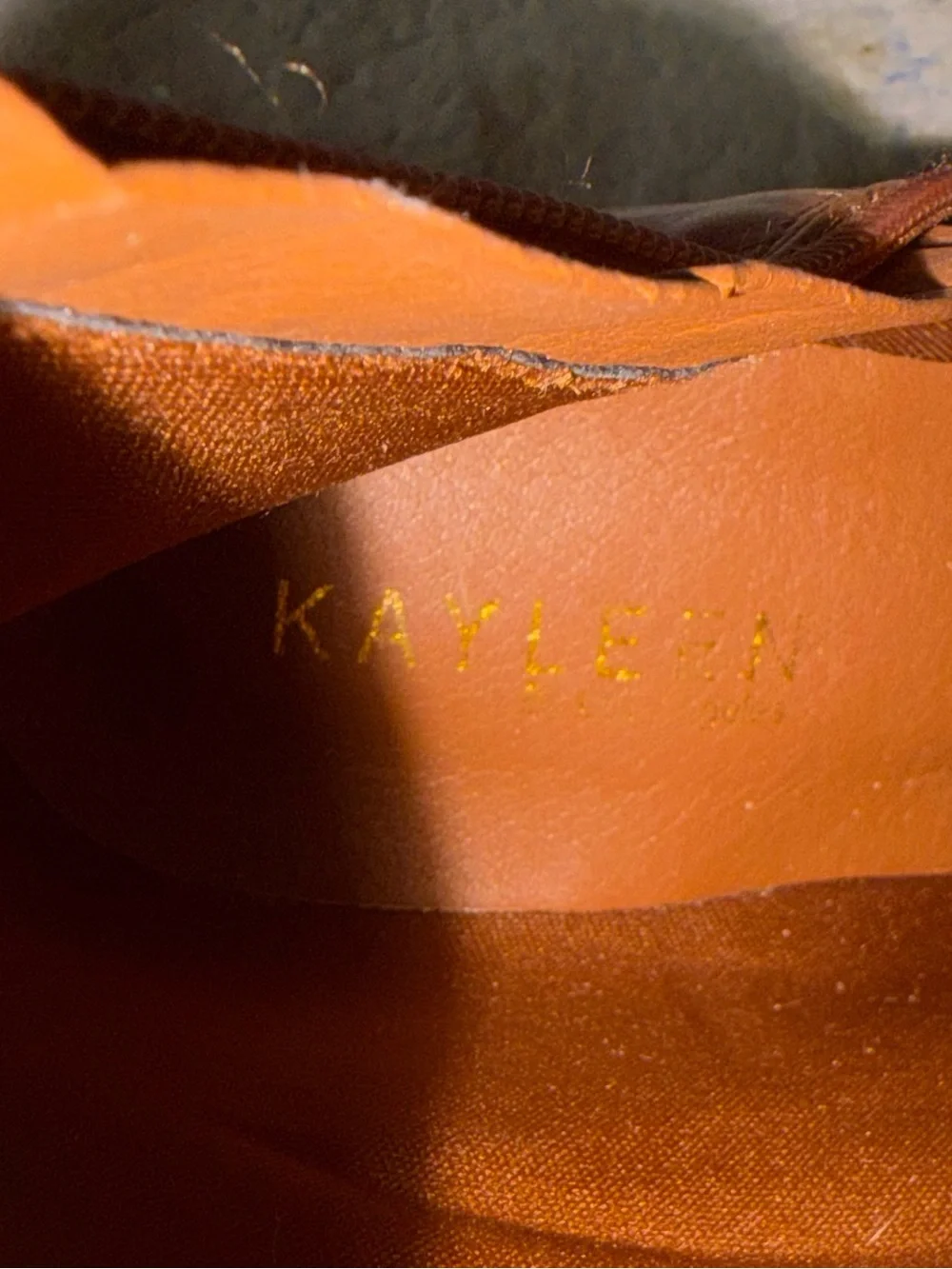 KAYLEEN By Los Angeles Chestnut Over-the-Knee Block Heel Boots